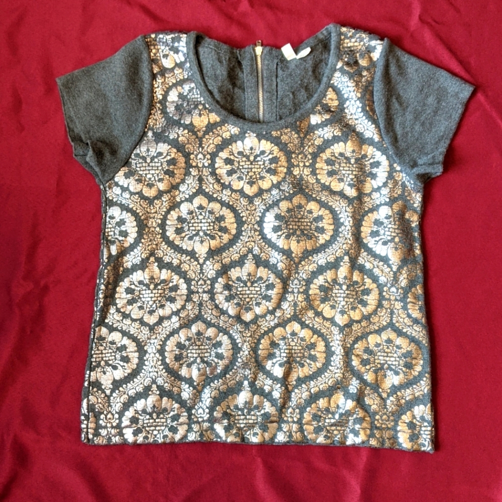 Moth by Anthropologie Short Sleeve Cotton Sweater
